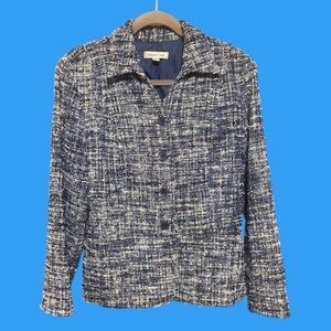 COLDWATER CREEK Women's Nubby Tweed Peplum Jacket